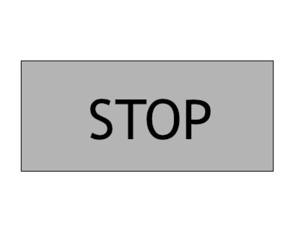 106784-photo.jpg Наклейка Ex9P1 S S7 (STOP) для шильдика Ex9P1 S SH