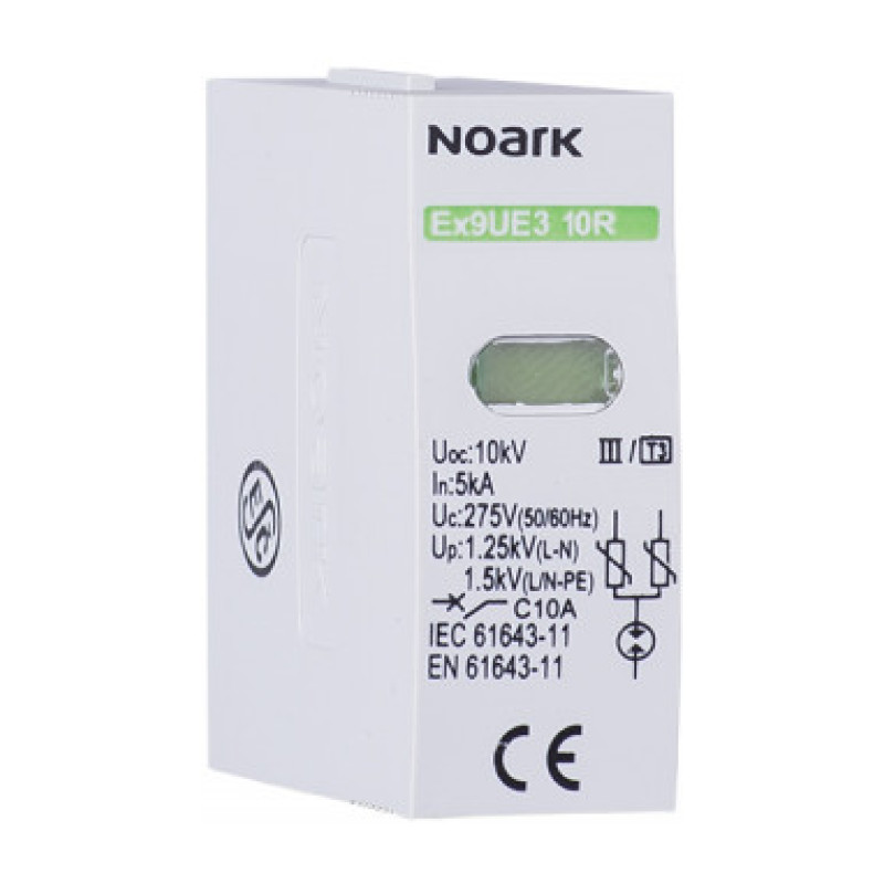 106859-photo.jpg Обмежувач перенапруги Ex9UE3 клас 3 (D) In=10kA Uc=275V/AC змінний модуль