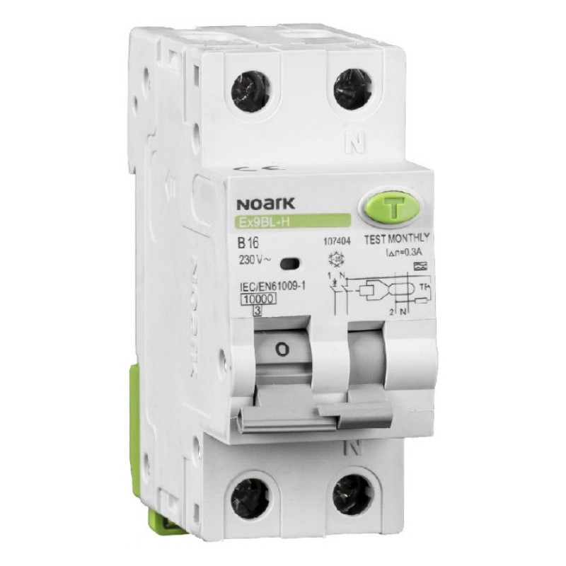 Дифавтомат Ex9BL-H 10 kA 1P+N