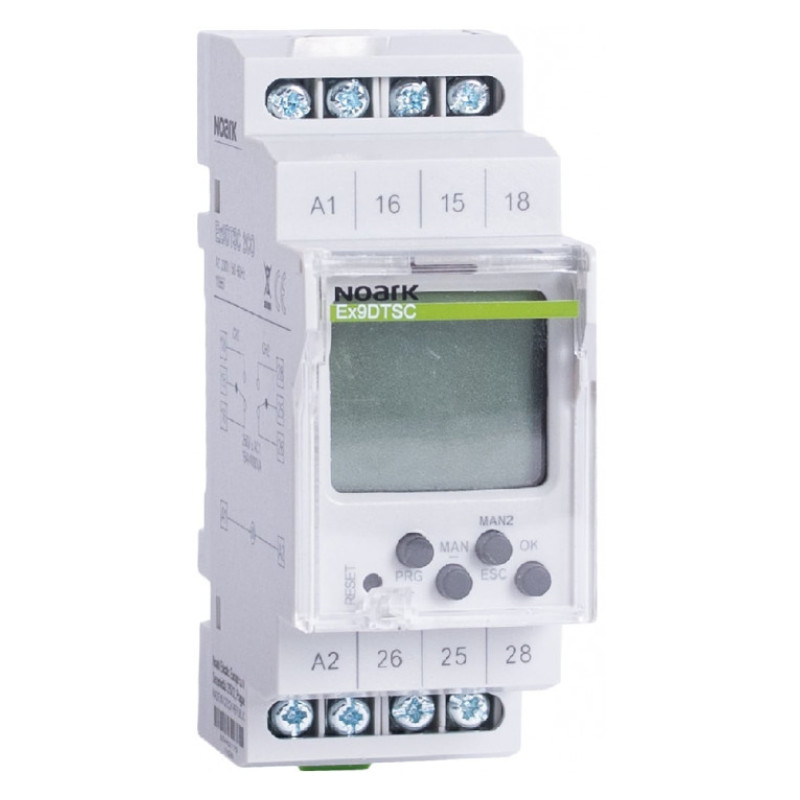 Таймер цифровий тижневий Ex9DTS канальний 230 V